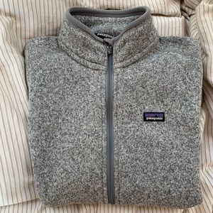 Patagonia Better Sweater Fleece Jacket Women’s Size Large in Birch White